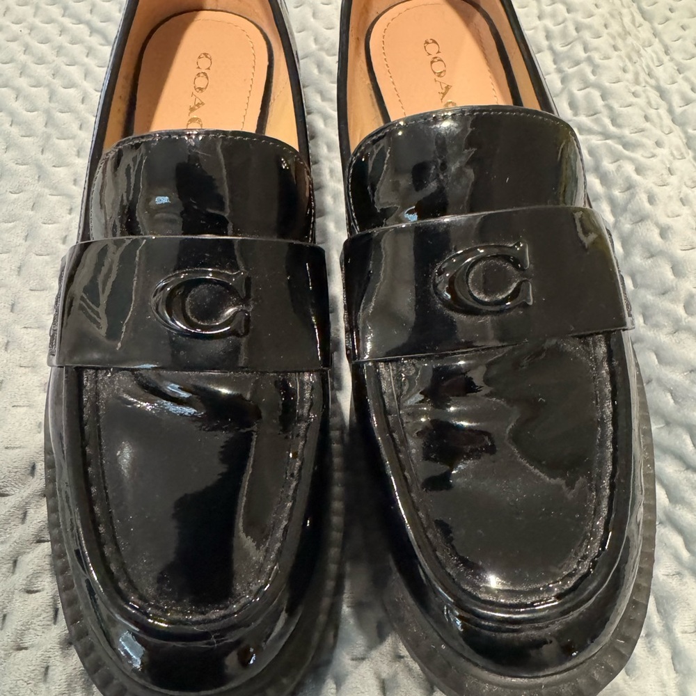 Coach  Black patent leather Loafers